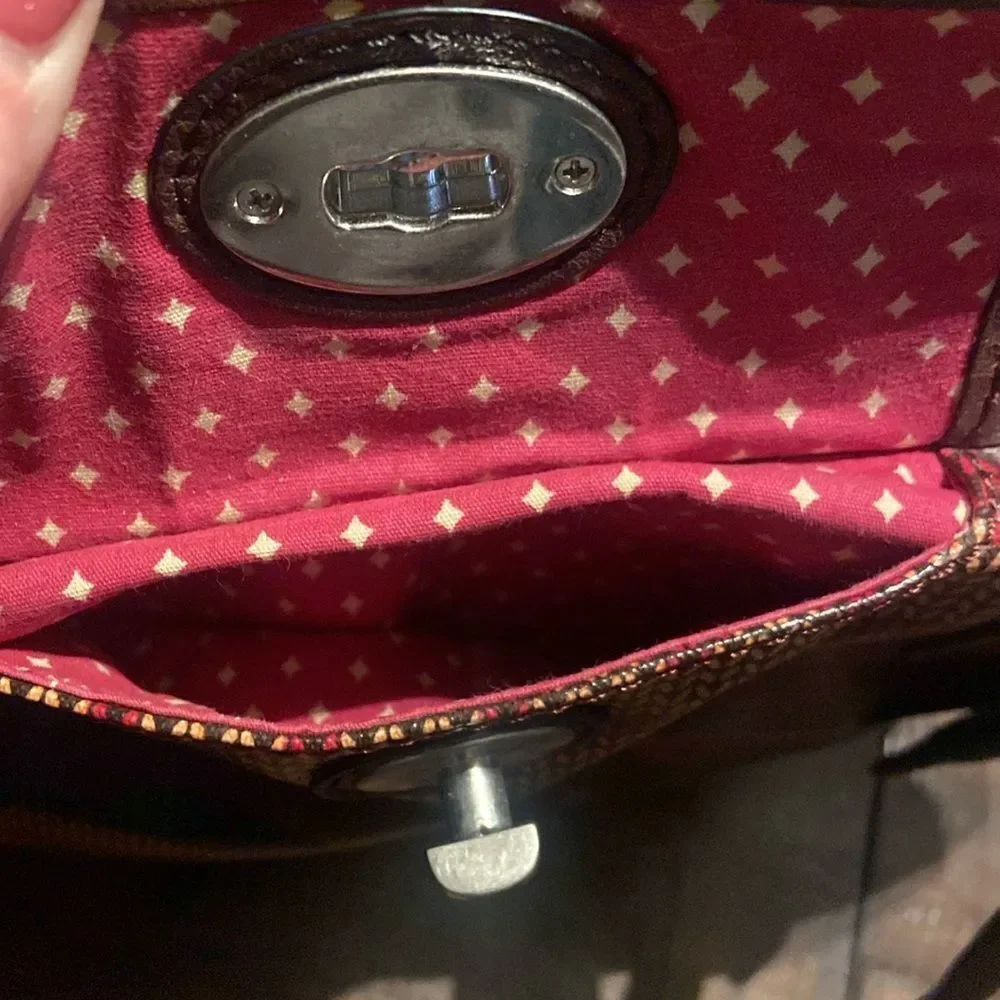 Colorful Patterned Women's Key-per Fossil bag purse - Picture 6 of 15